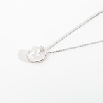 ムーンモチーフ ダンシングダイヤモンド ネックレス K18 / 0.170ct / 0.170ct