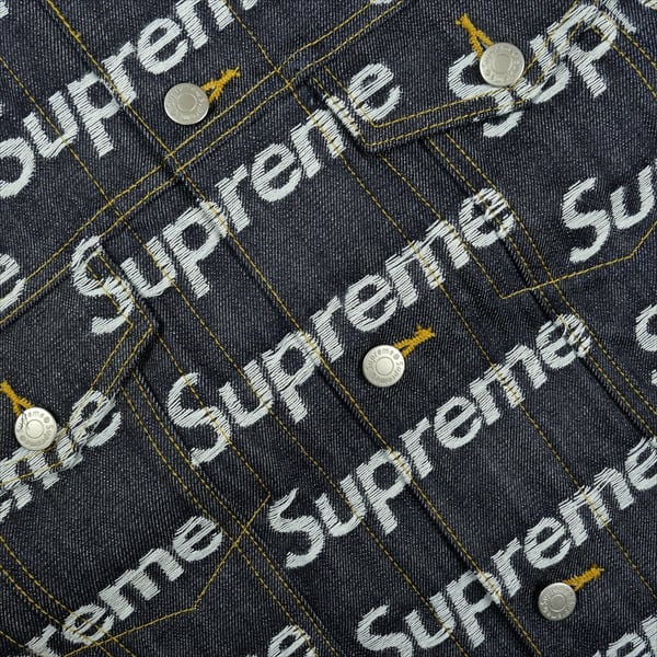 Size【L】 SUPREME シュプリーム 25FW Jacquard Logos Denim Trucker