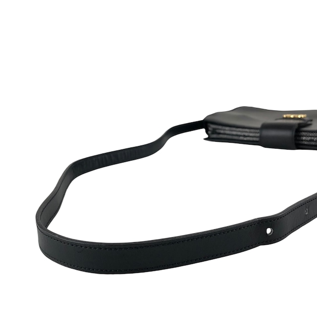 CELINE セリーヌ ショルダーバッグ ブラック トリオンフ レザー vintage ヴィンテージ オールド 5bs5ri