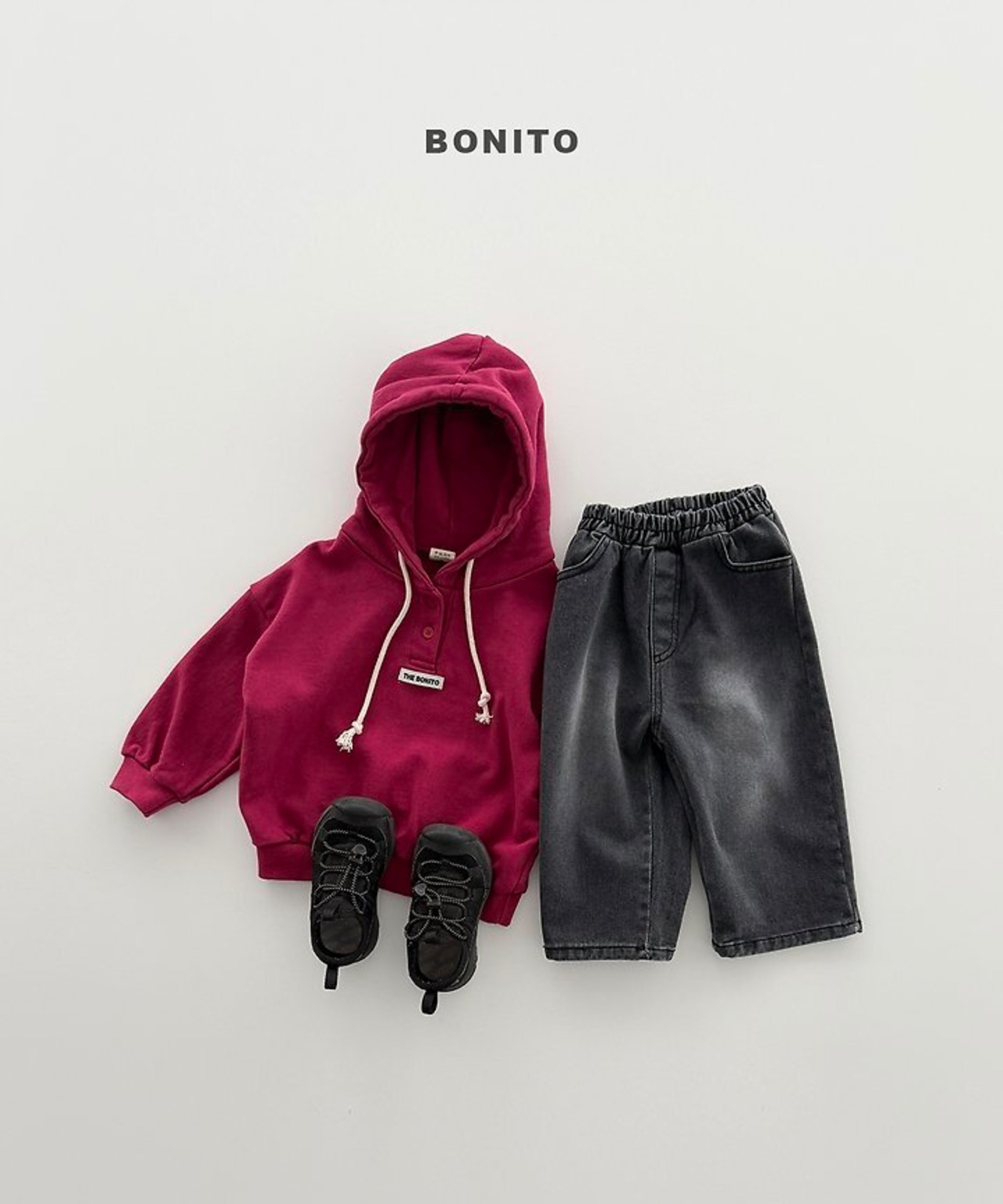韓国子供服 / BONITO / 26Autumn / ハーフボタンパーカー / 秋服 *12M~JM *