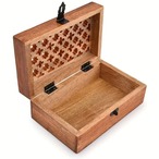 小物収納箱 小物収納ボックス 収納ケース 木製 蓋付き ロック付 香水収納 化粧品収納 ジュエリー収納 北欧