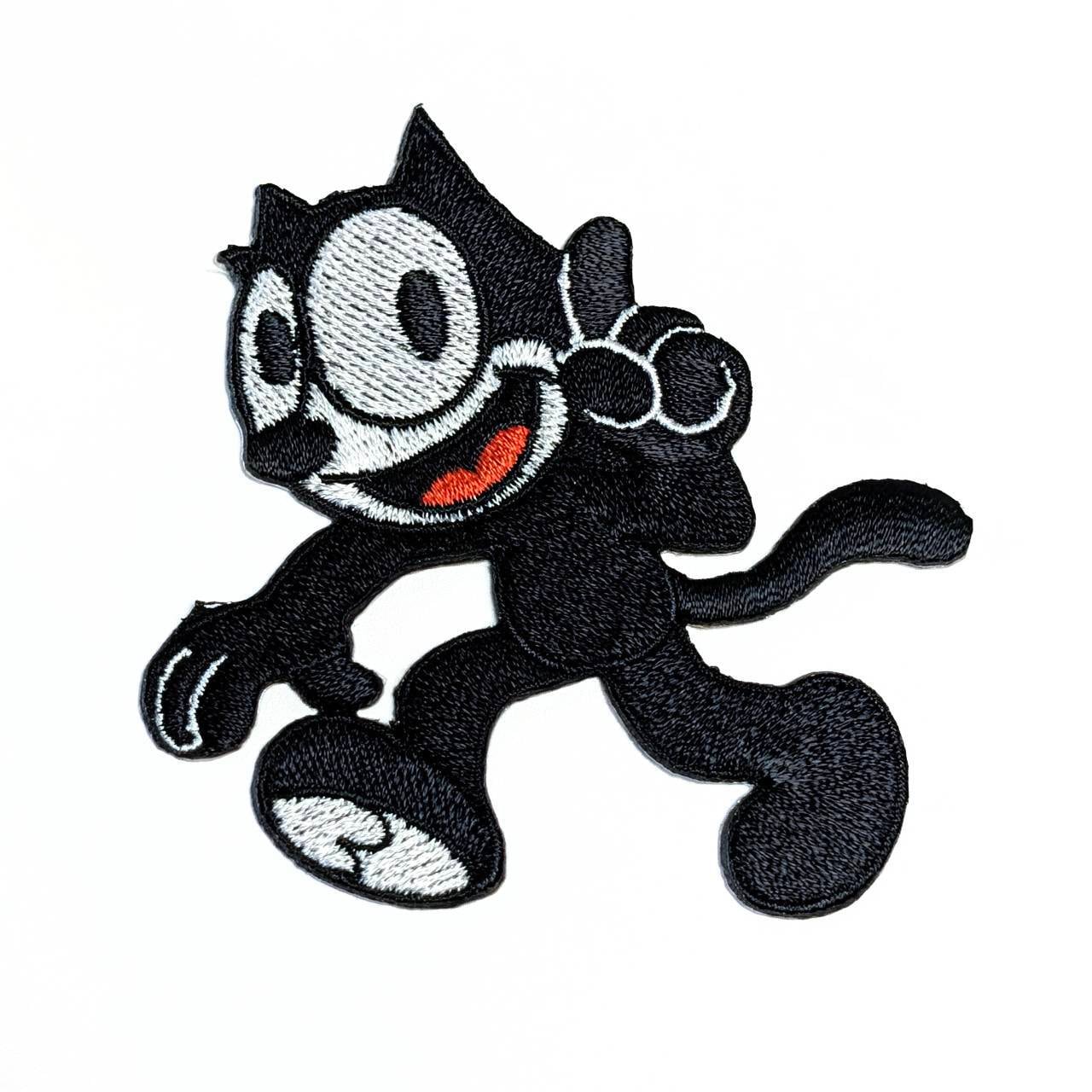 送料無料！ ★刺繍アイロンワッペン★【 Felix the Cat（ フィリックスザキャット ）】 〚アメリカン雑貨 アメトイ〛