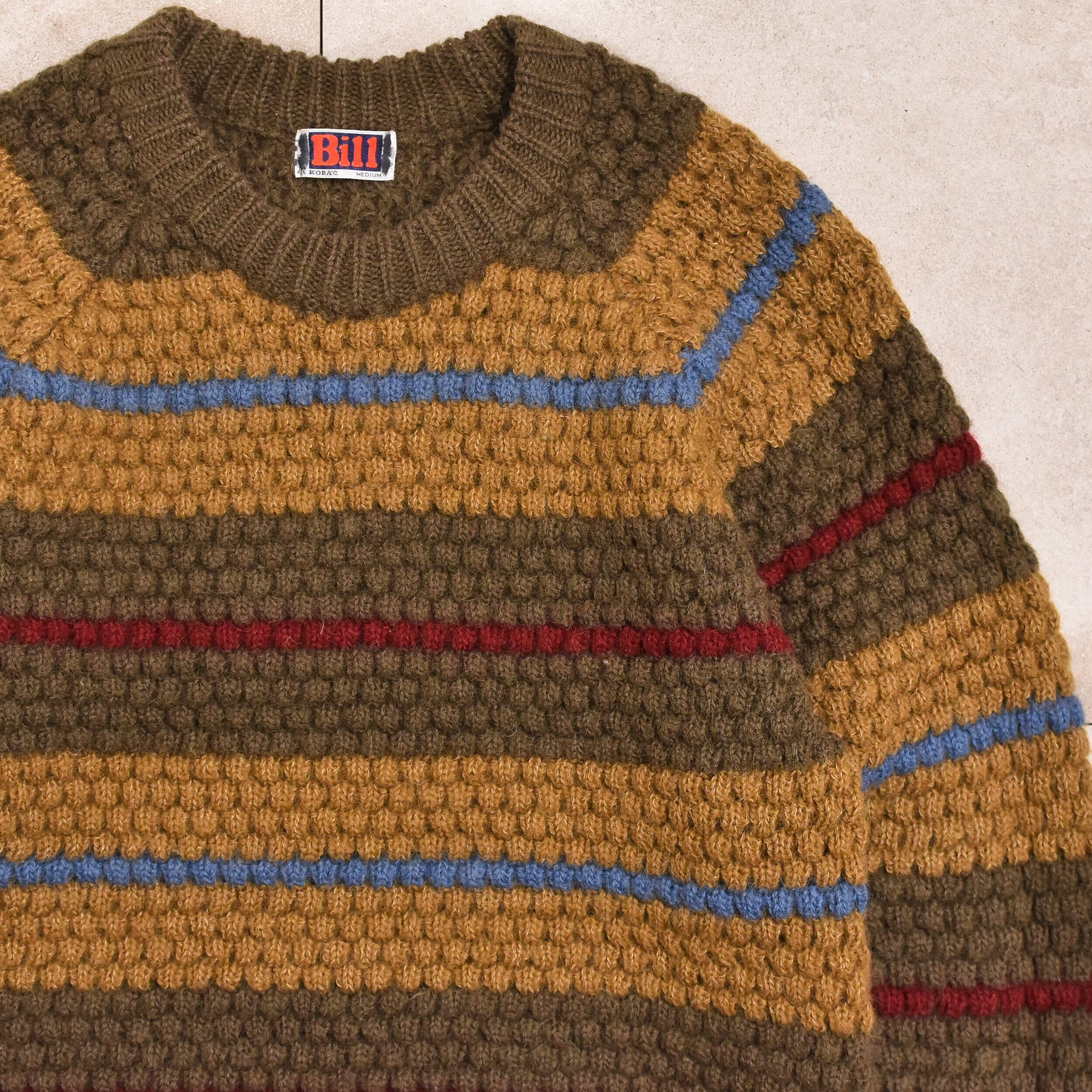80s~ Bill border sweater Jp vtg