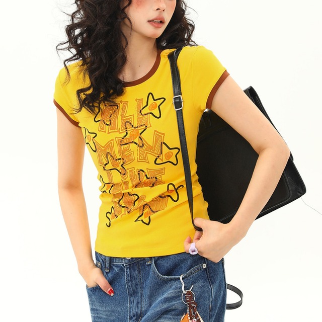 graphic ster ringer short-sleeve tee　グラフィックスターリンガー半袖ティー　J1957