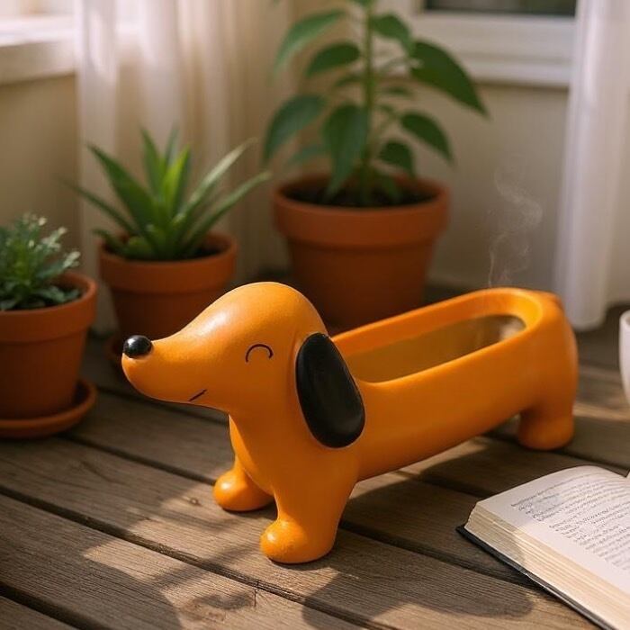 かとうゆみ ダックスフント 犬 陶器 鉢 かとうゆみ ダックスフント 犬