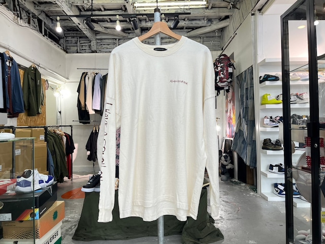 ALWAYS OUT OF STOCK × CLUB HARIE CRUSH ON YOU LS TEE BEIGE MEDIUM 17013