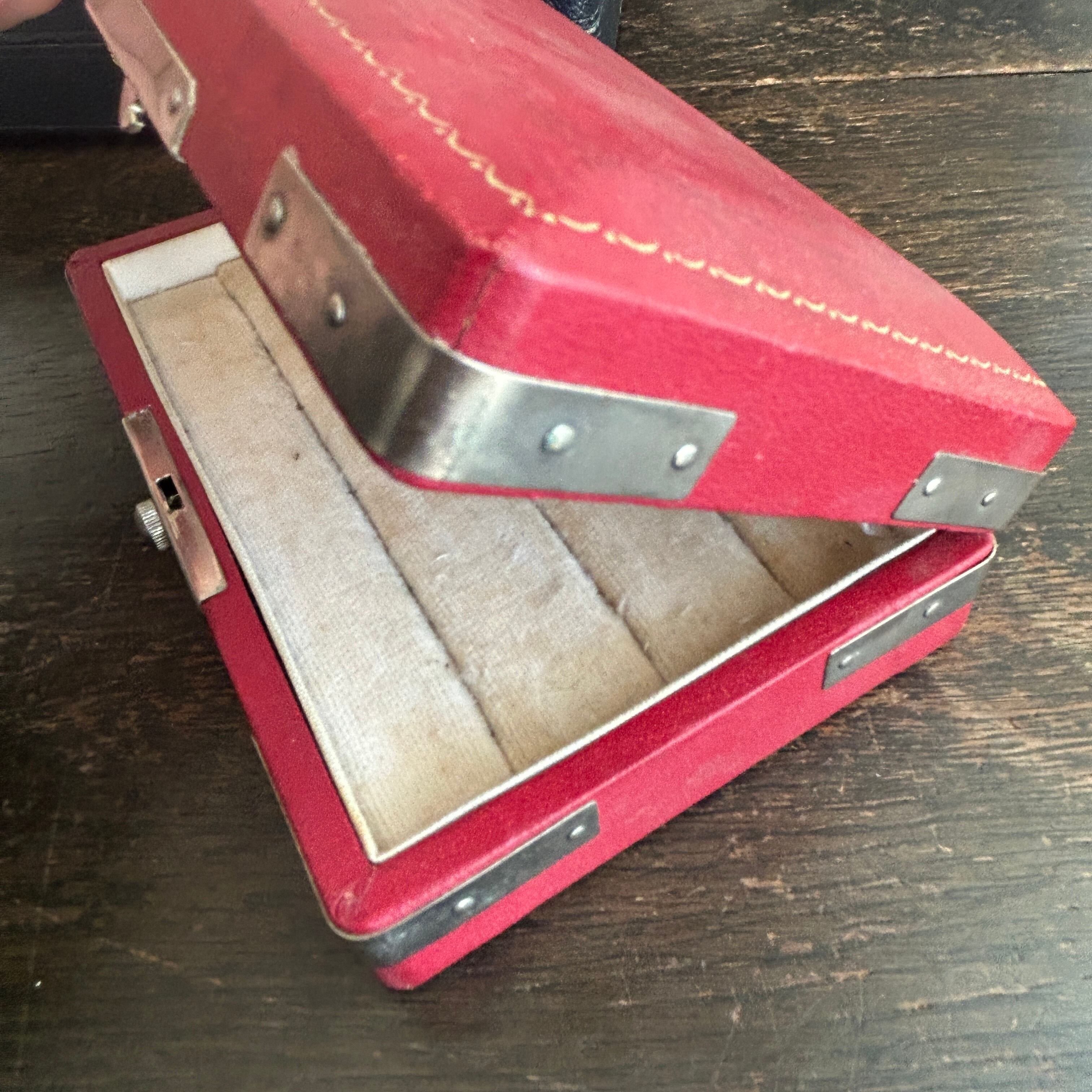 Vintage リングコレクションケースA  小型レッド
