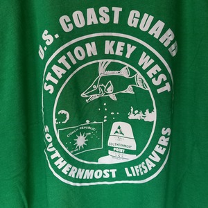 NEXT LEVEL　クルーネック　プリントTシャツ　企業ロゴ　グリーン　XXL