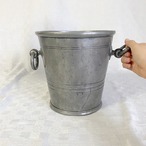 シャンパンクーラー　錫製　ボトルクーラー　バケツ型　 12TWda27