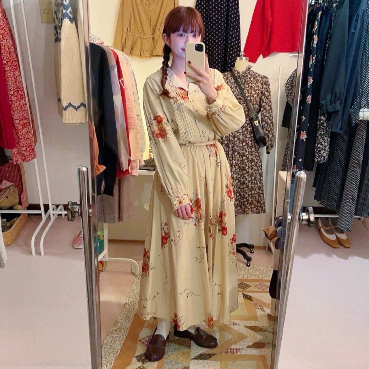 flower basket blouse & skirt set up