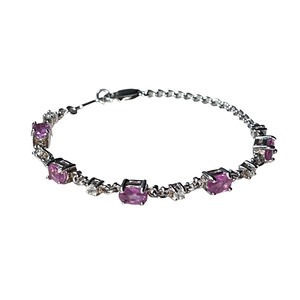 vintage silver rhinestone bracelet