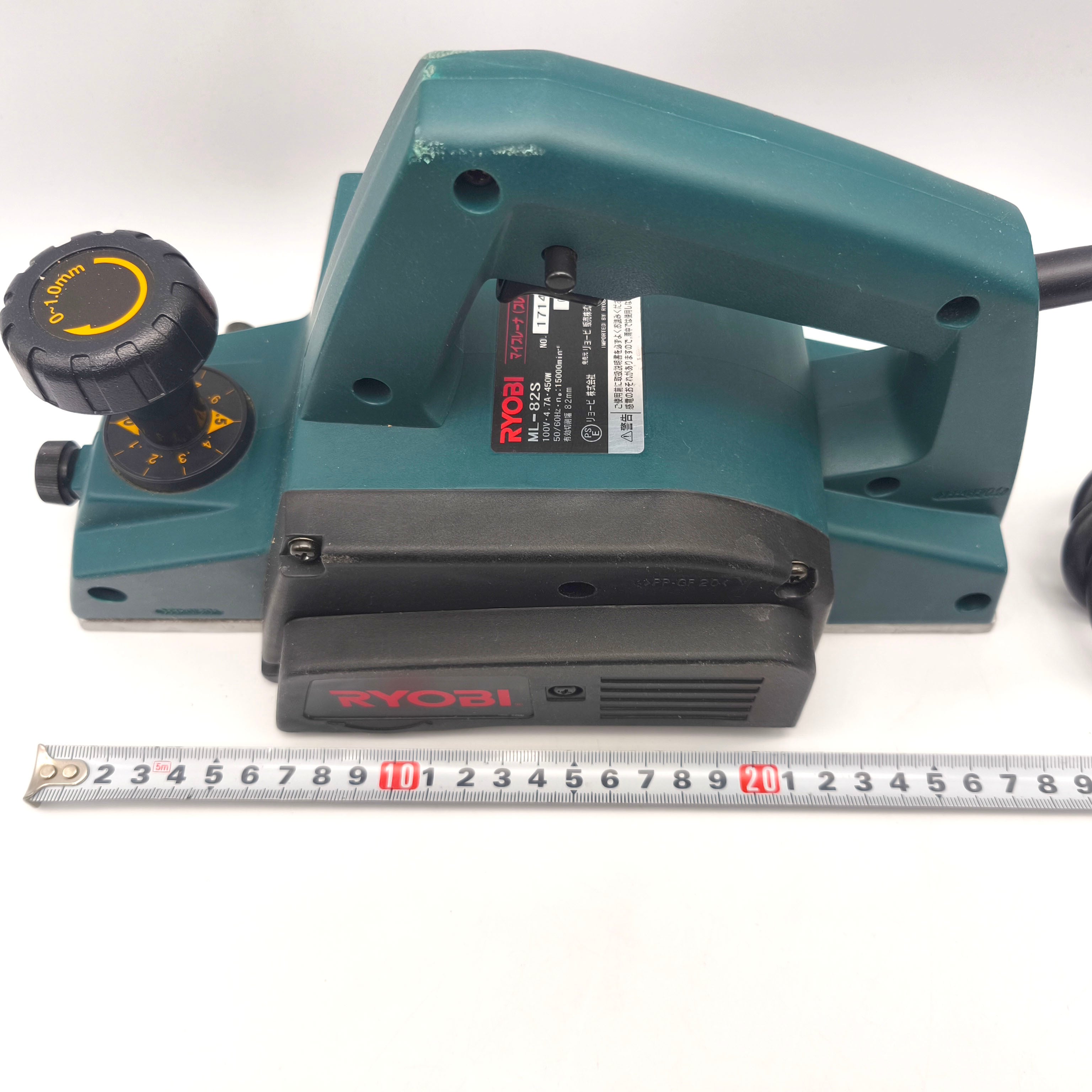 【リョービ】マイプレーナーML-82S RYOBI(リョービ)・マイプレーナー・ML-82S・電動カンナ・電動工具・No