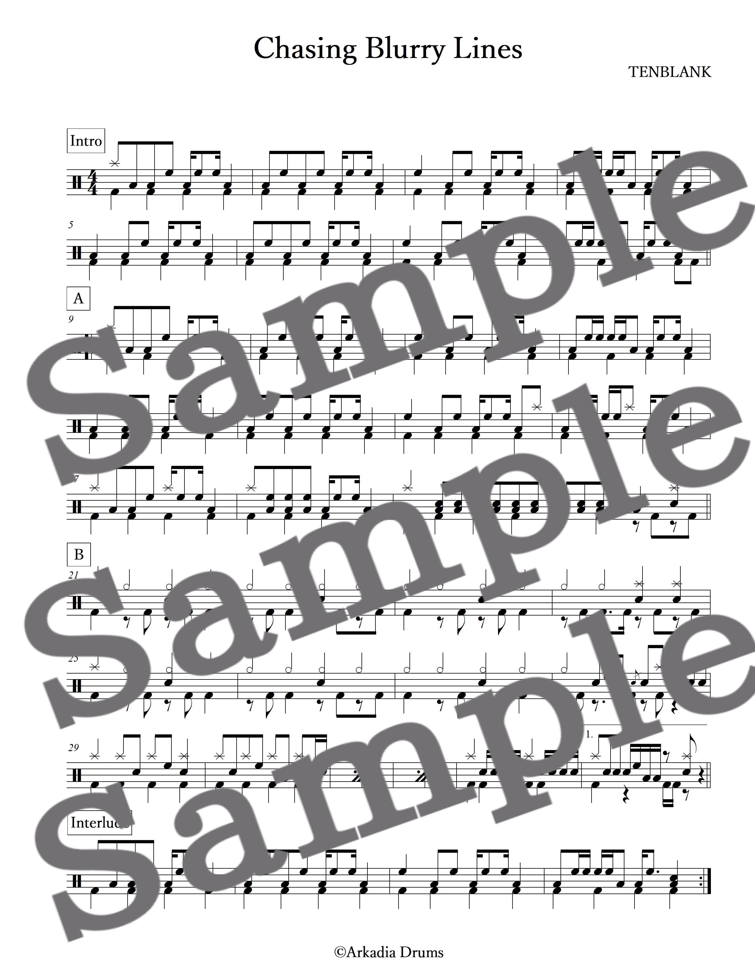 Chasing Blurry Lines(TENBLANK)