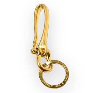 BW Brass Line Fishhook Shackle Key Fob
