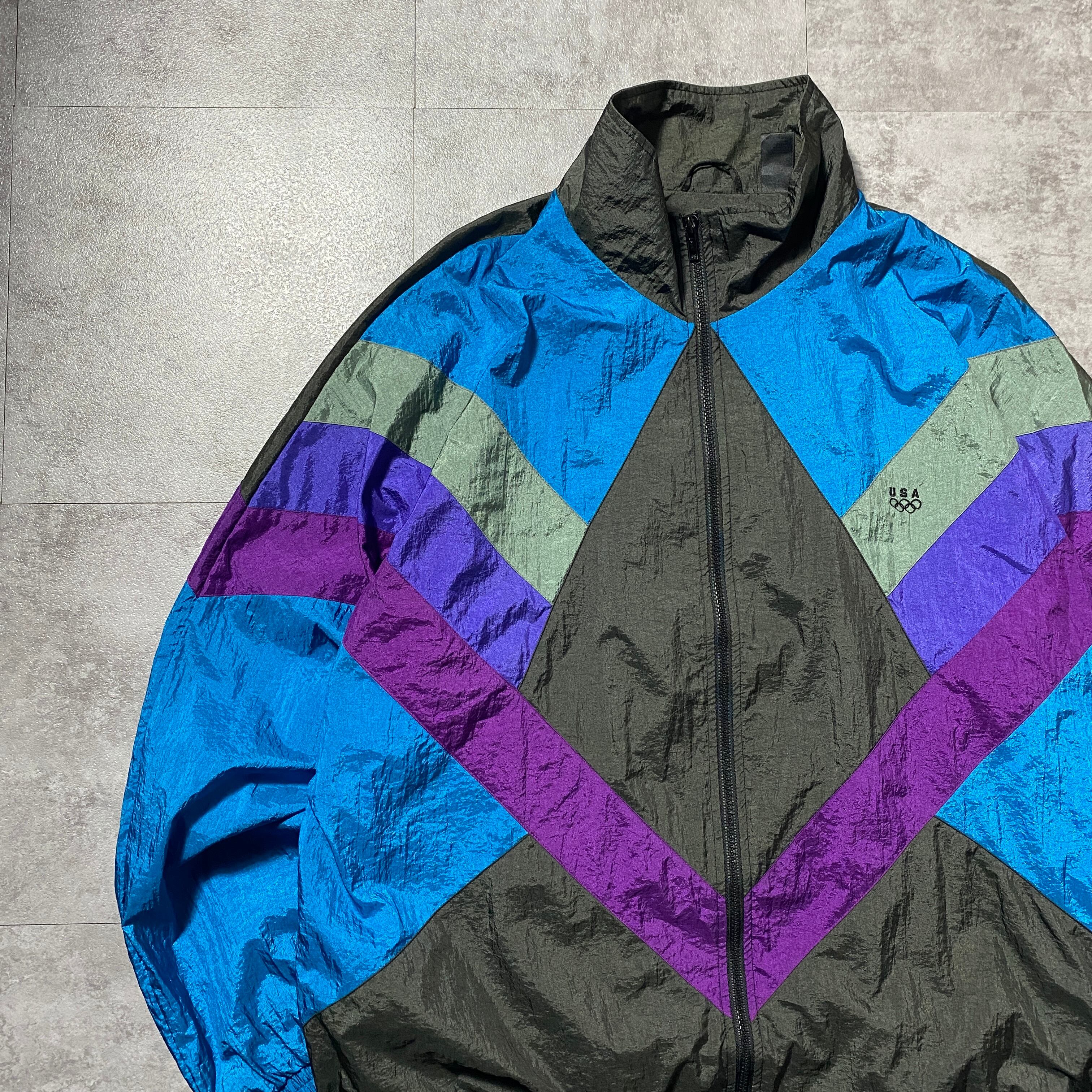 Size.XL】90's Reebok リーボック 刺繍ワンポイント ベクター