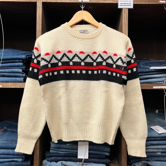 1950s KANDAHAR WOOL SWEATER