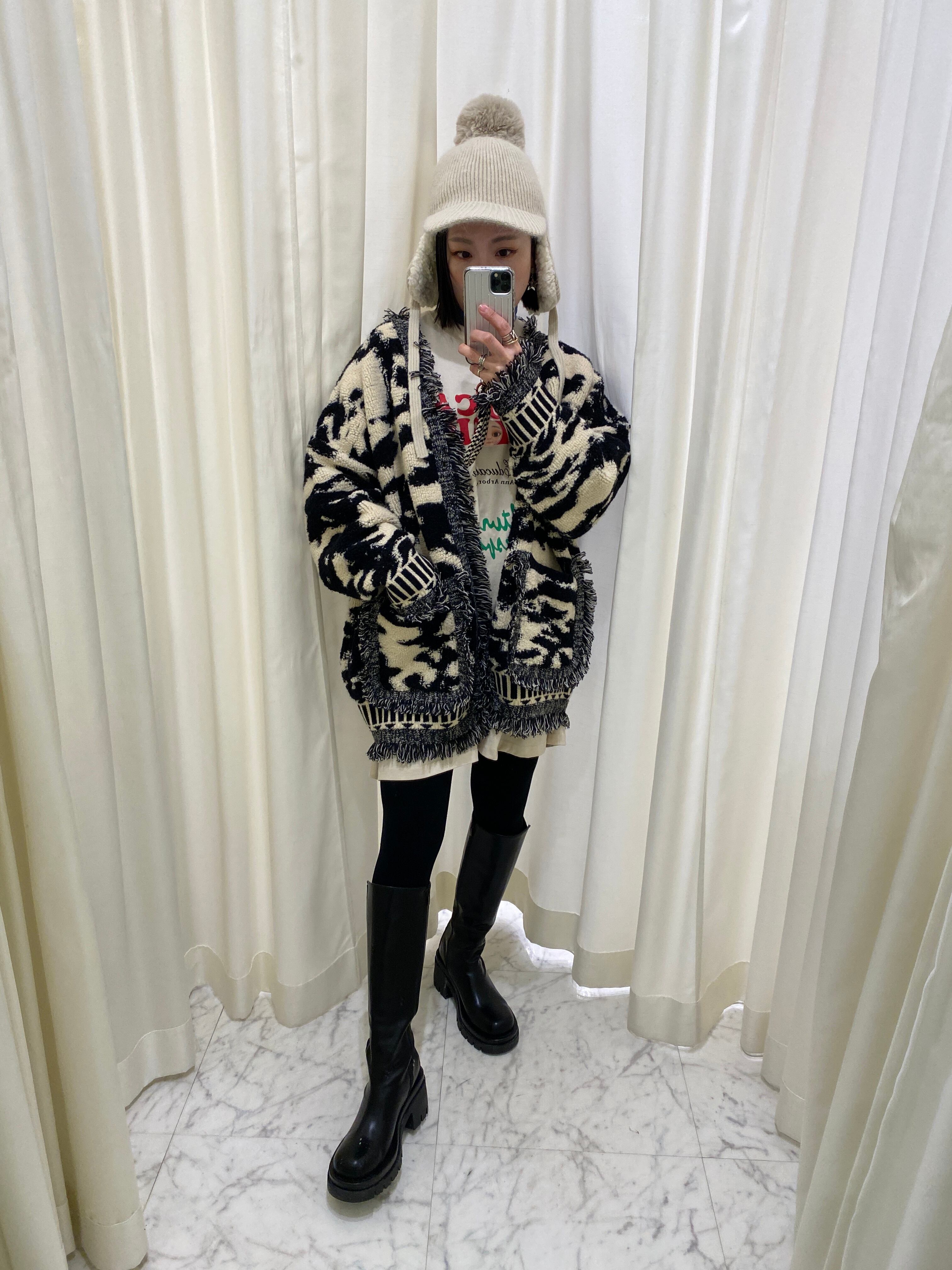 fringe jacquard big gown