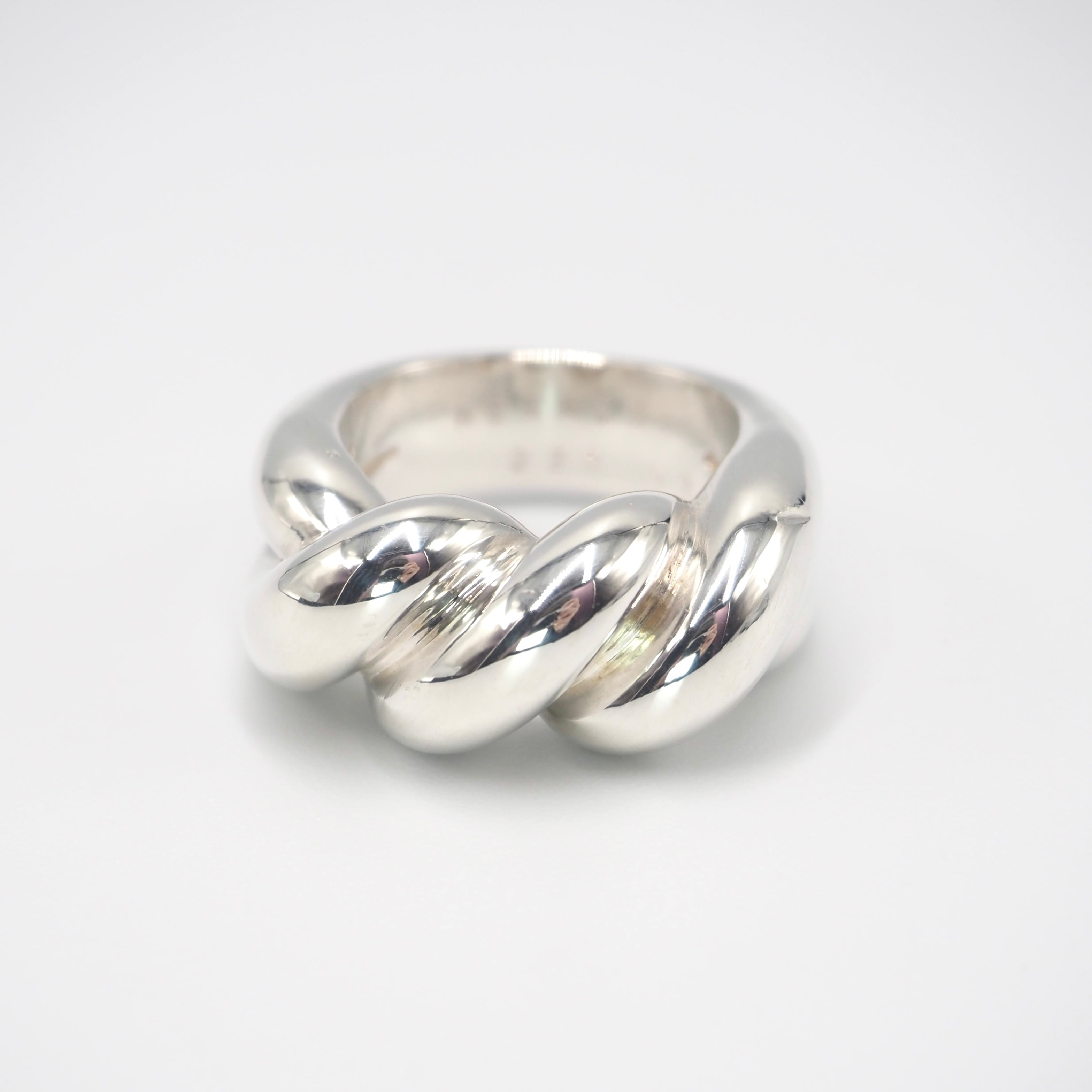 12/12掲載 HERMES 約12号 トルサード リング シルバー925 エルメス