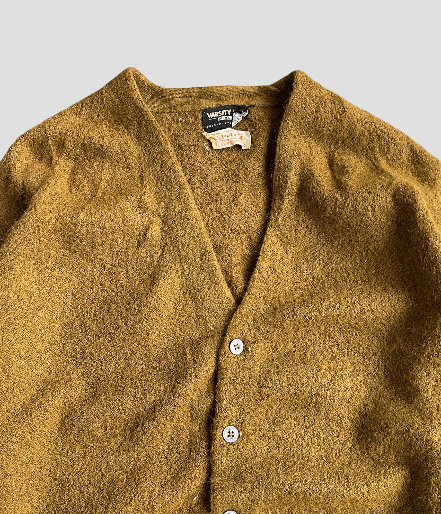 1960s ALPACA cardigan varsity shop XL