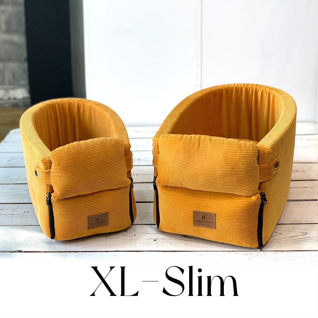 Console Box Dog Car Seat XL-Slim【Pumpkin】/ Dugroo / 日本未入荷