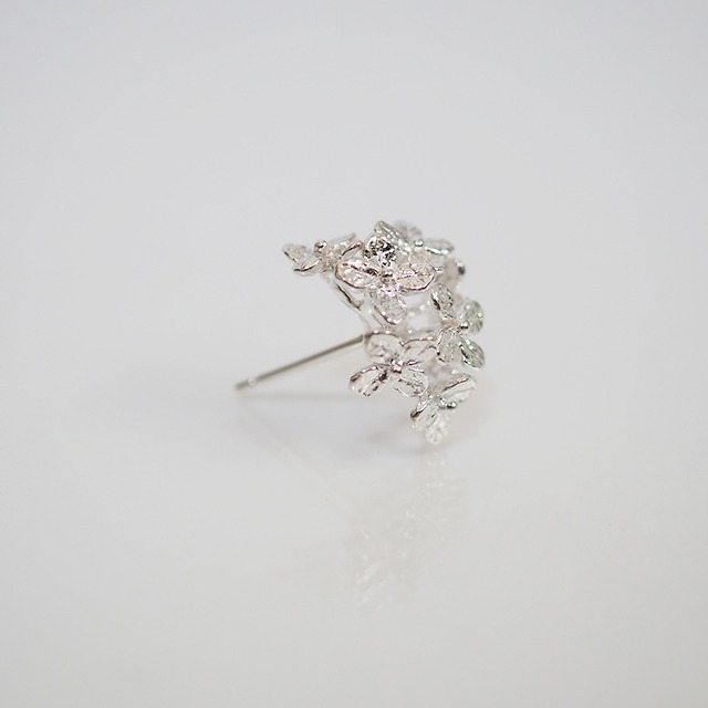 紫陽花のピアス(silver)