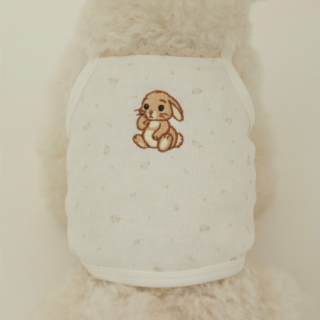 【予約】[thesallyslaw] Bunny top (Pure floral)