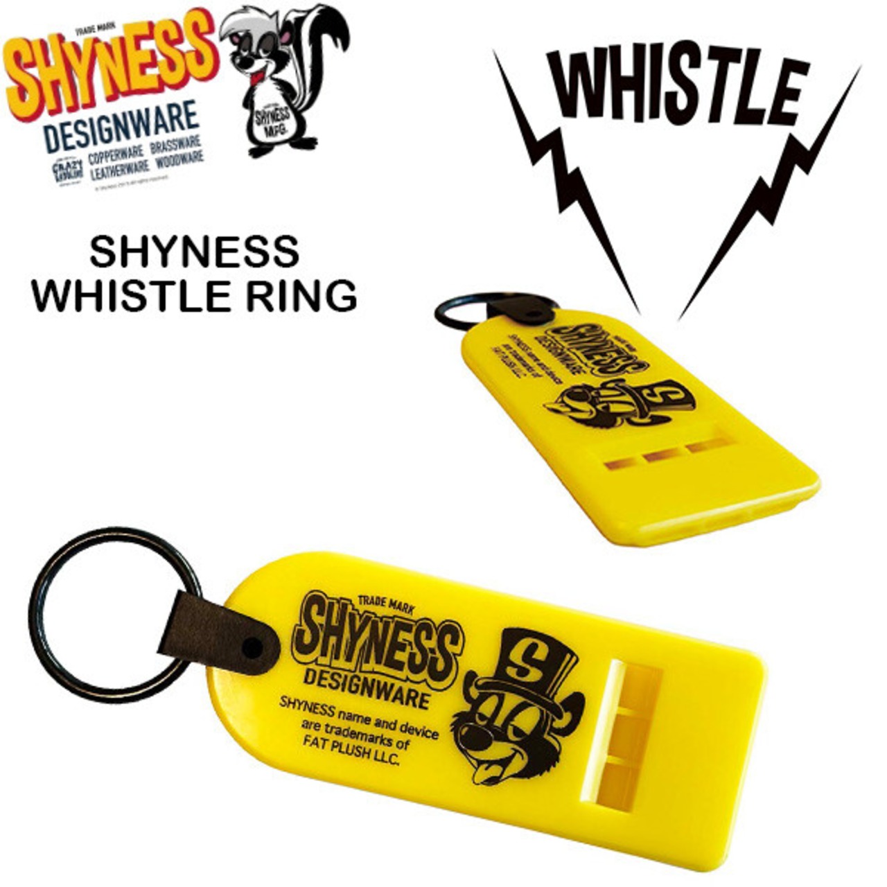 【SHYNESS】ホイッスル キーリング ★