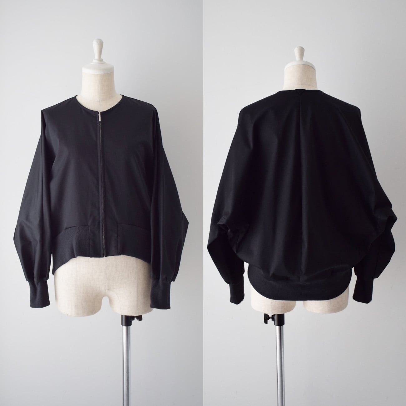 変形ショートブルゾン：黒［JK13BZBK］ | skep-online shop