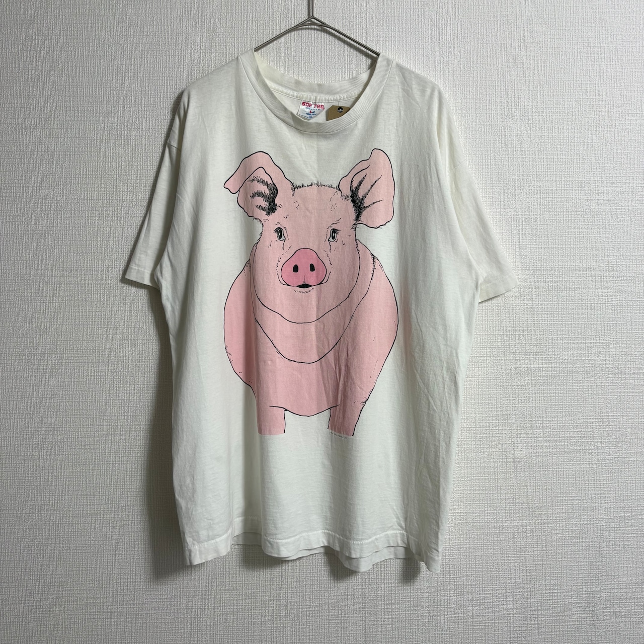 90s SOFFE 豚 ピッグ 半袖 Tシャツ