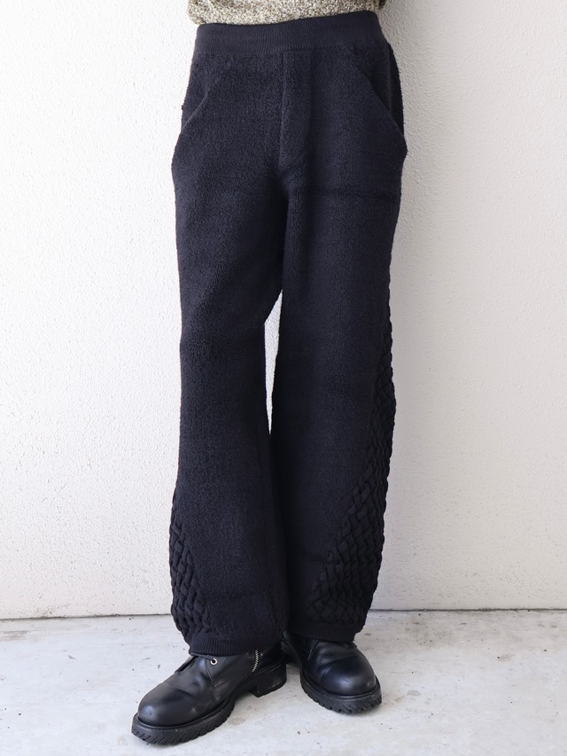 【ISA BOULDER】WOVENSIDE TROUSERS/black