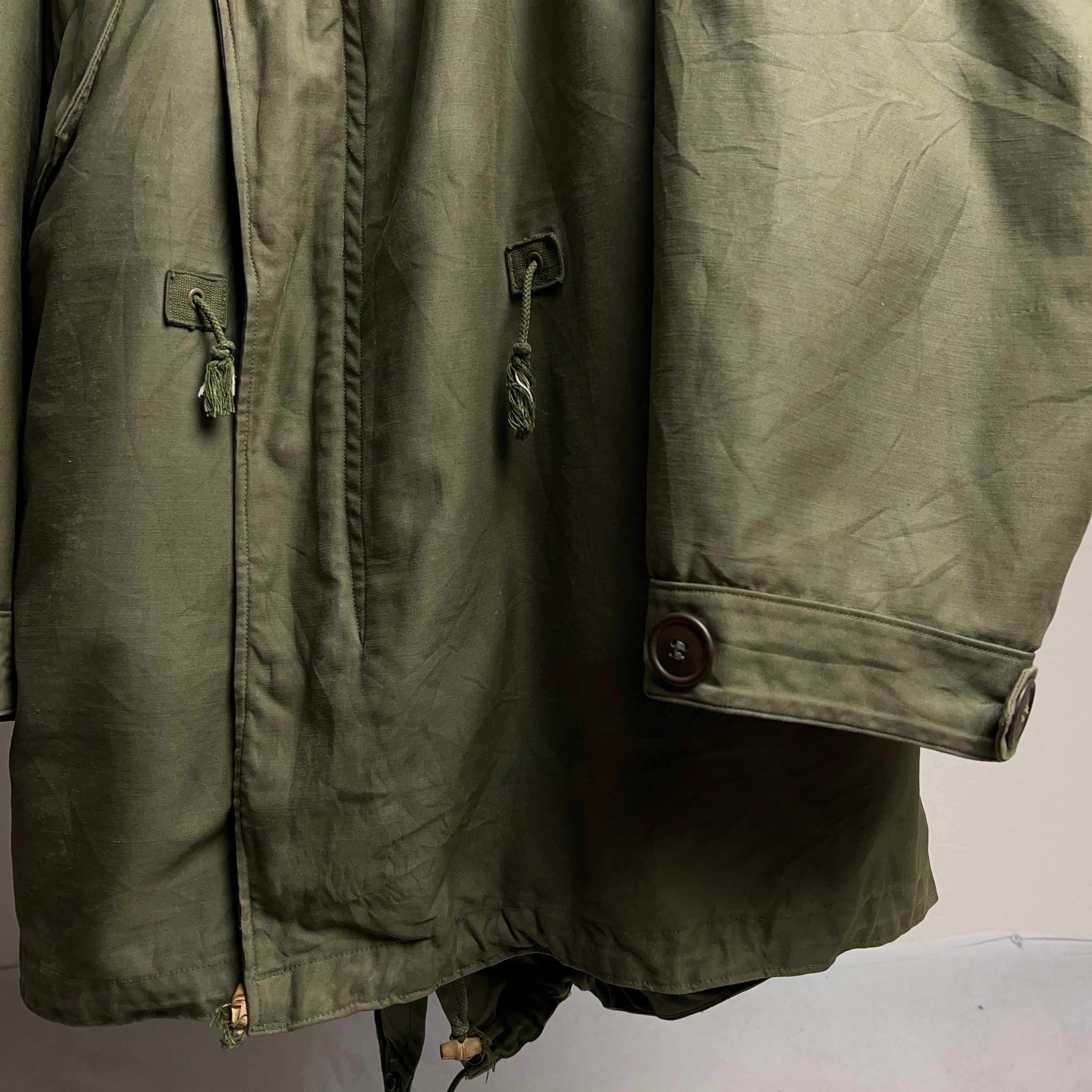 Special 希少 1940's U.S.ARMY M-48 Field Parka SIZE M 1948年 アメリカ軍 フィールドパーカー  モッズコート フィッシュテール ライナー付【1000A75】【送料無料】