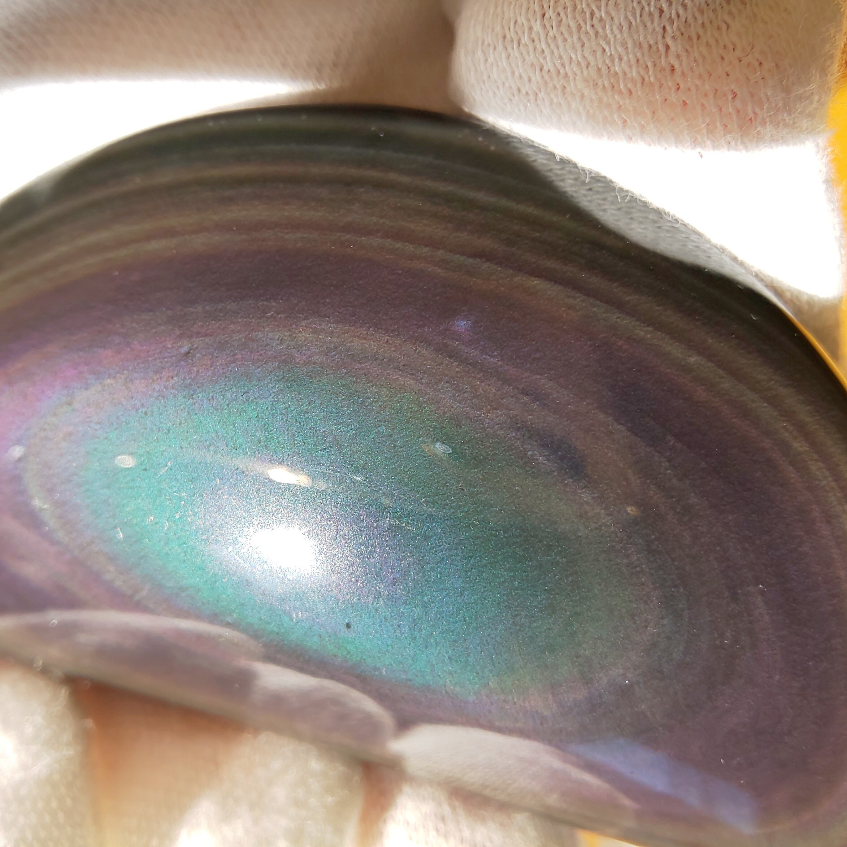 レインボーオブシディアン お月様