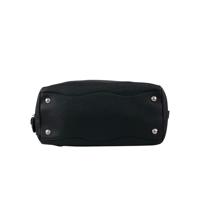 PRADA プラダ ハンドバッグ ブラック ロゴ型押し レザー ミニボストン vintage ヴィンテージ オールド sdau3h