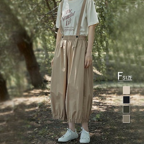 サロペット パンツ レディース ロング コットン 綿 秋 春 春秋 夏 ノースリーブ オールインワン ロング丈 無地 ロングパンツ ワイドパンツ 楽ちん シンプル リラックス 高見え シンプル カジュ