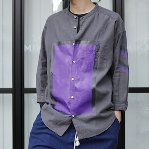 RE1020 : SQUARE PRINT SHIRT