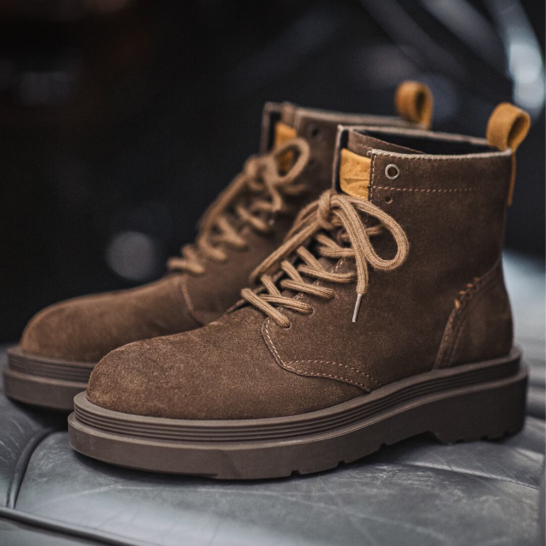 レースアップスエードブーツ A19200