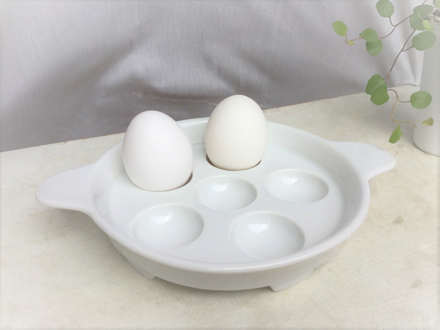 白磁 エスカルゴ皿 | 優しいナチュラルカントリー雑貨と食器 kokonichi