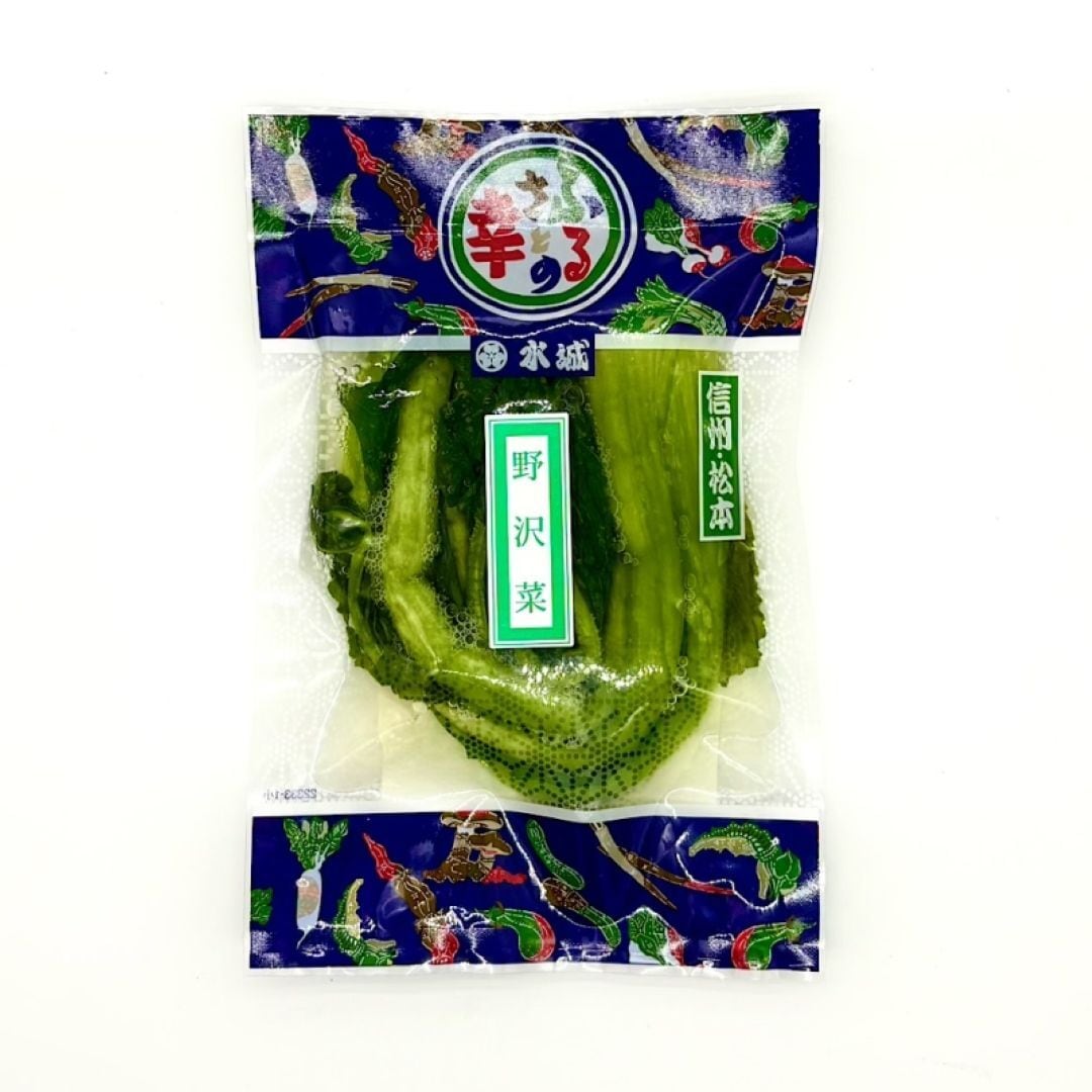 〈水城漬物工房〉野沢菜醤油漬 小 130g
