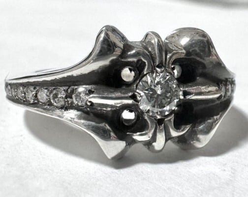CHROME HEARTS クロムハーツ SKTリング ダイヤモンドPAVE 指輪 CHROME HEARTS クロムハーツ SKTリング ダイヤモンドPAVE 指輪