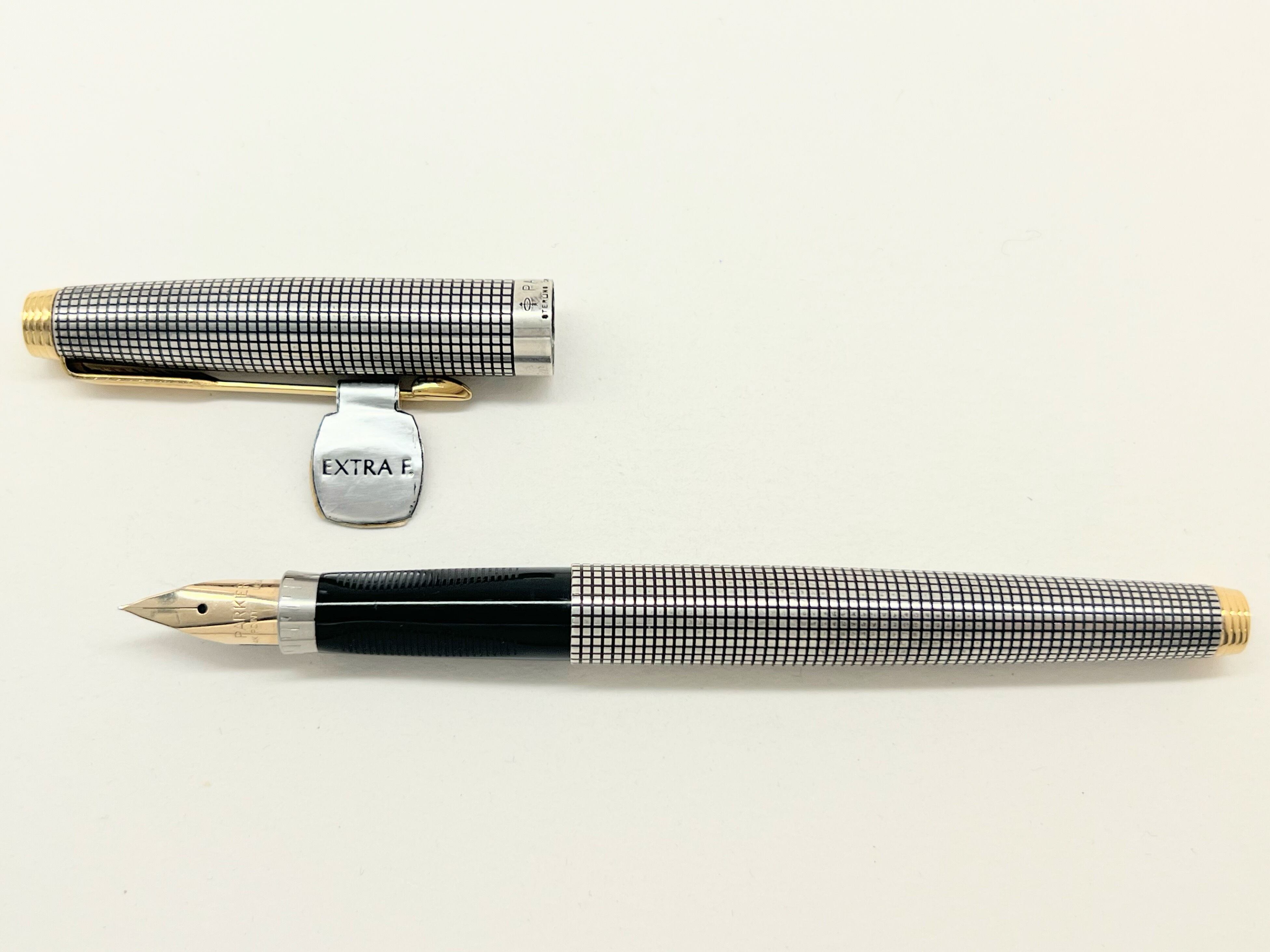 70s パーカー 75 PARKER 75 Crosshatch grid （極細字） 14K 02998