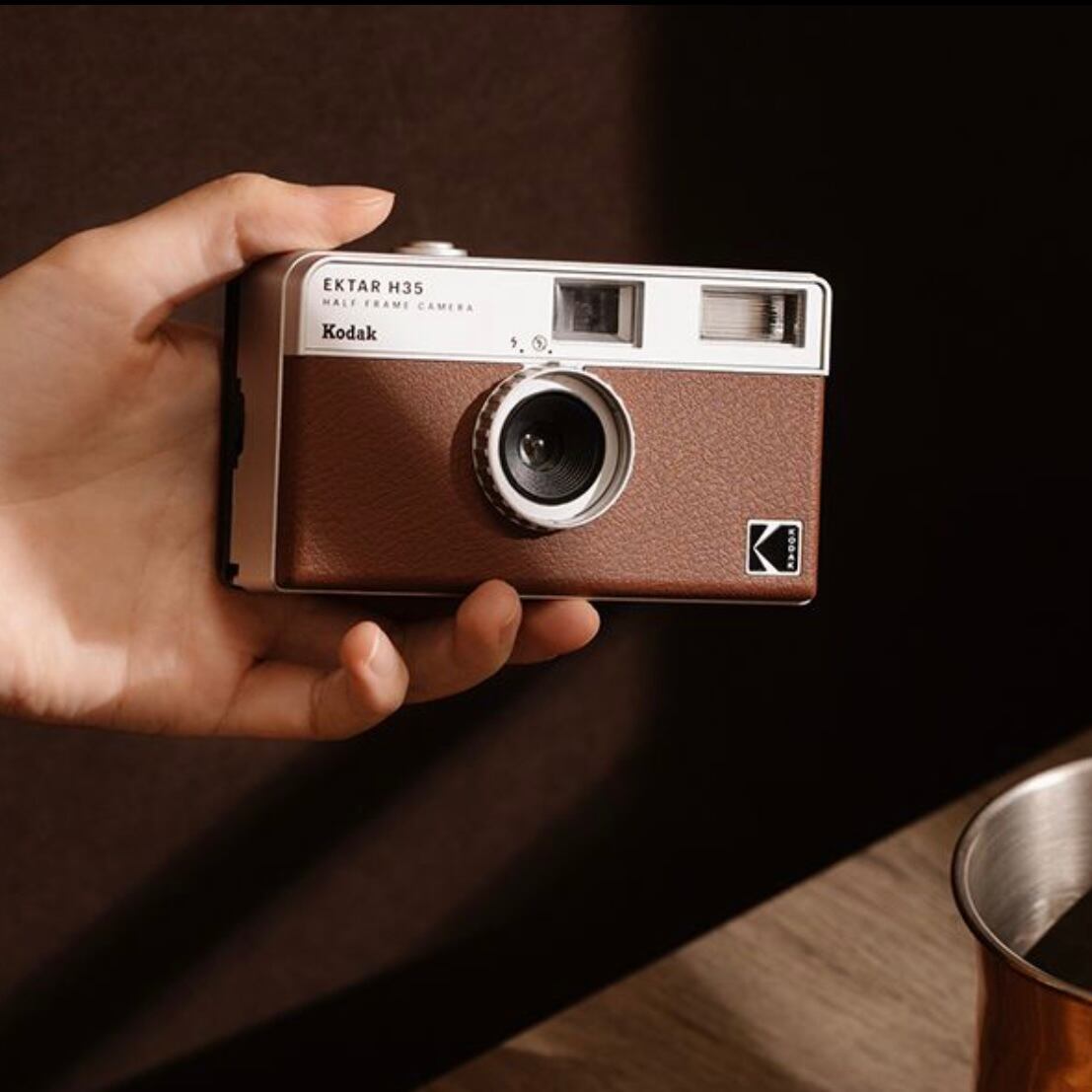Kodak コダック ハーフサイズフィルムカメラ H35 Camera Half ブラウン Ektar Frame