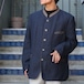 EU VINTAGE tofani NAVY COLOR LINEN TYROLEAN JACKET/ヨーロッパ古着ネイビーカラーリネンチロリアンジャケット