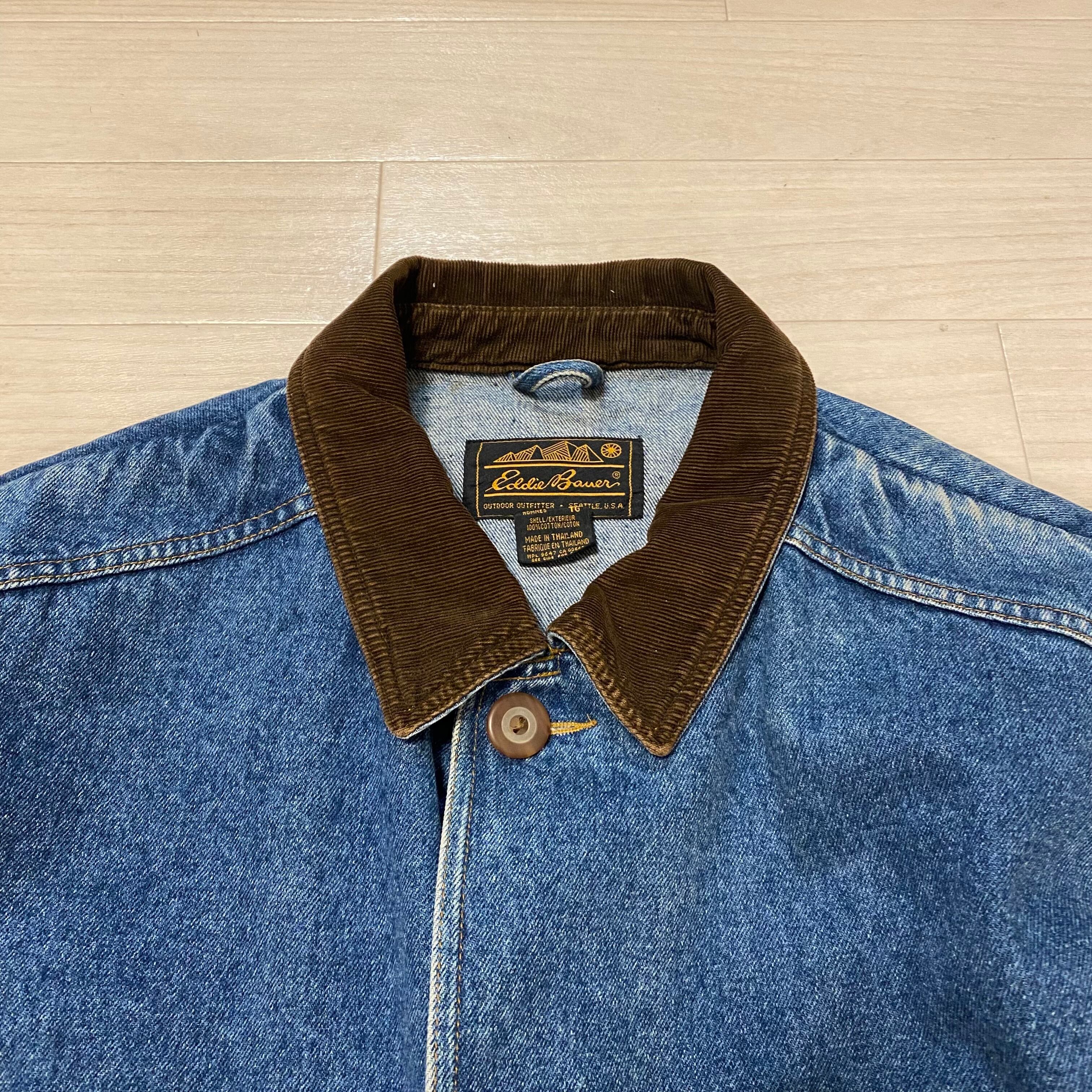 Vintage 90s Eddie Bauer デニム ワークジャケット XL 90s Eddie Bauer デニム ワークジャケット | WAGENTYPEII
