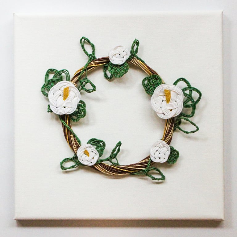 結びの森 水引キャンバスリース「永遠」 | 紙単衣 - kamihitoe