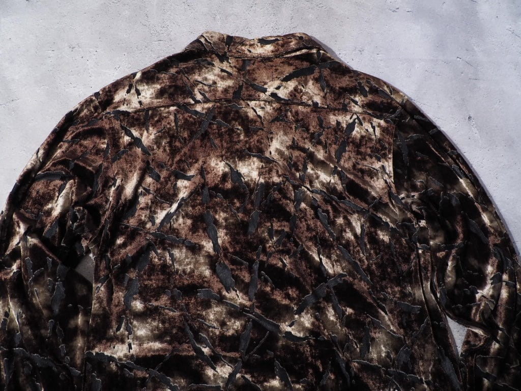 1990s Atelier sab see-through vintage velours shirt