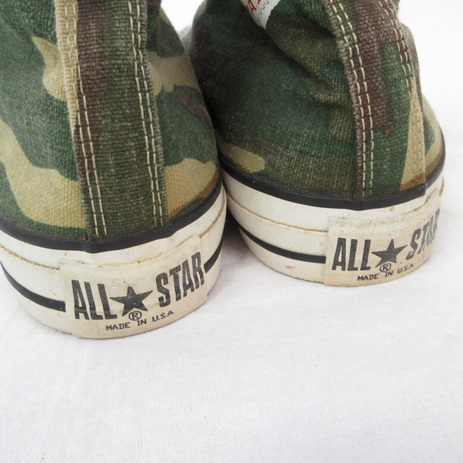 ヴィンテージ CONVERSE USA製 ALL STAR HI カモフラ スニーカー size26