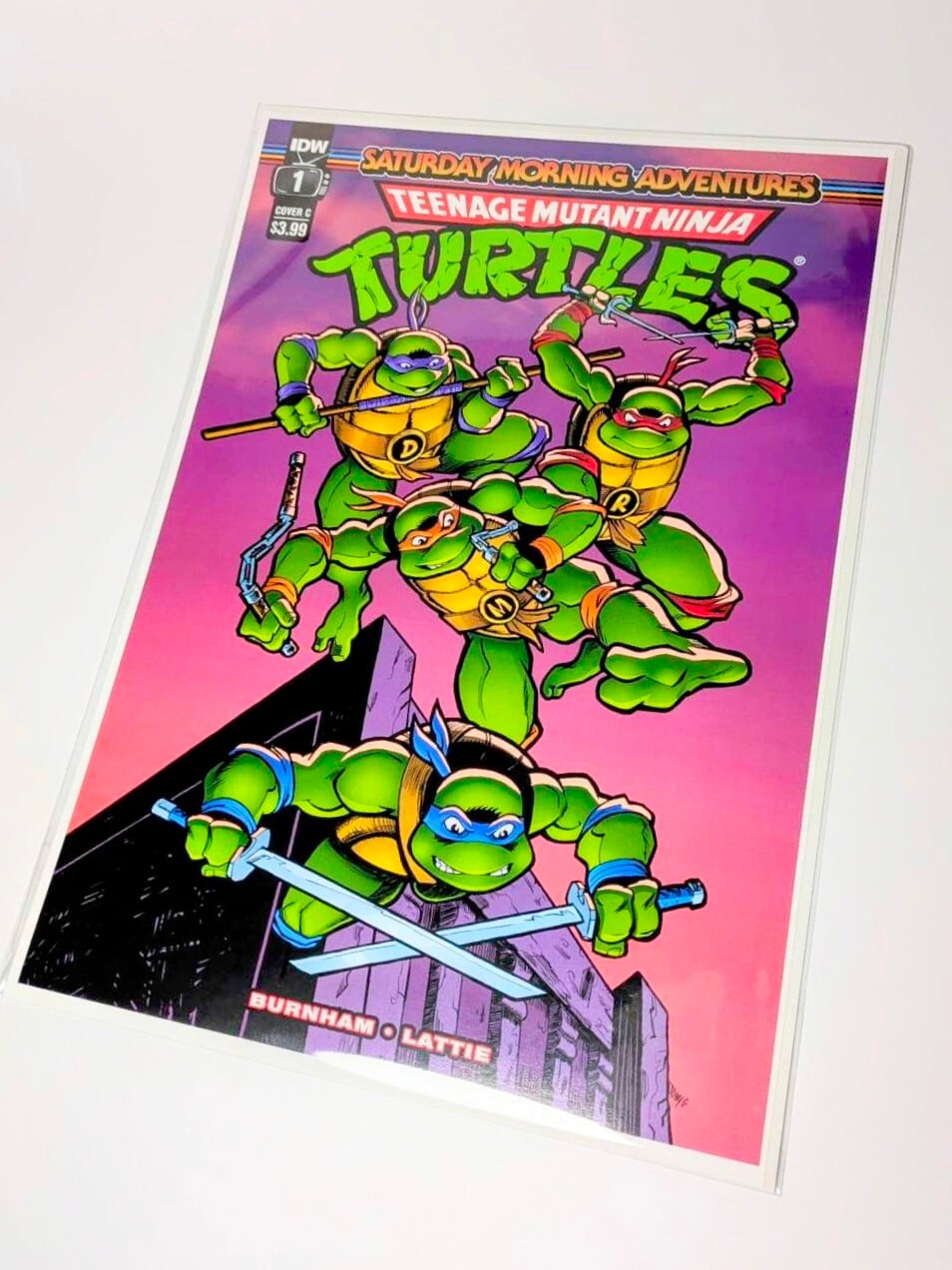 ちょうどいいB4ポスター 【ティーンエイジ ミュータント ニンジャ タートルズ（Teenage Mutant Ninja Turtles）】（SATURDAY MORNING ADVENTURES）〚アメリカン雑貨 アメトイ〛