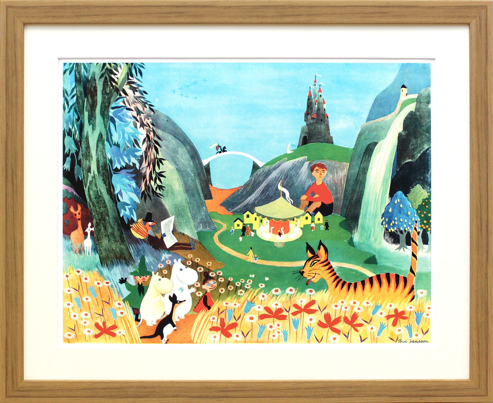 ムーミン 北欧 All Things Commerce「カルーセル パーティー」送料無料 フレーム 展示用フック付アートポスター 絵画 インテリア アート