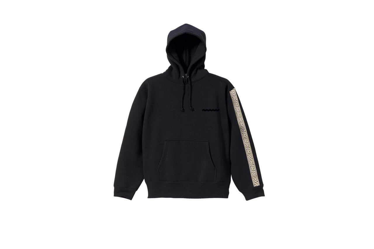 coguchi Clogo long line hoodie (BLK)