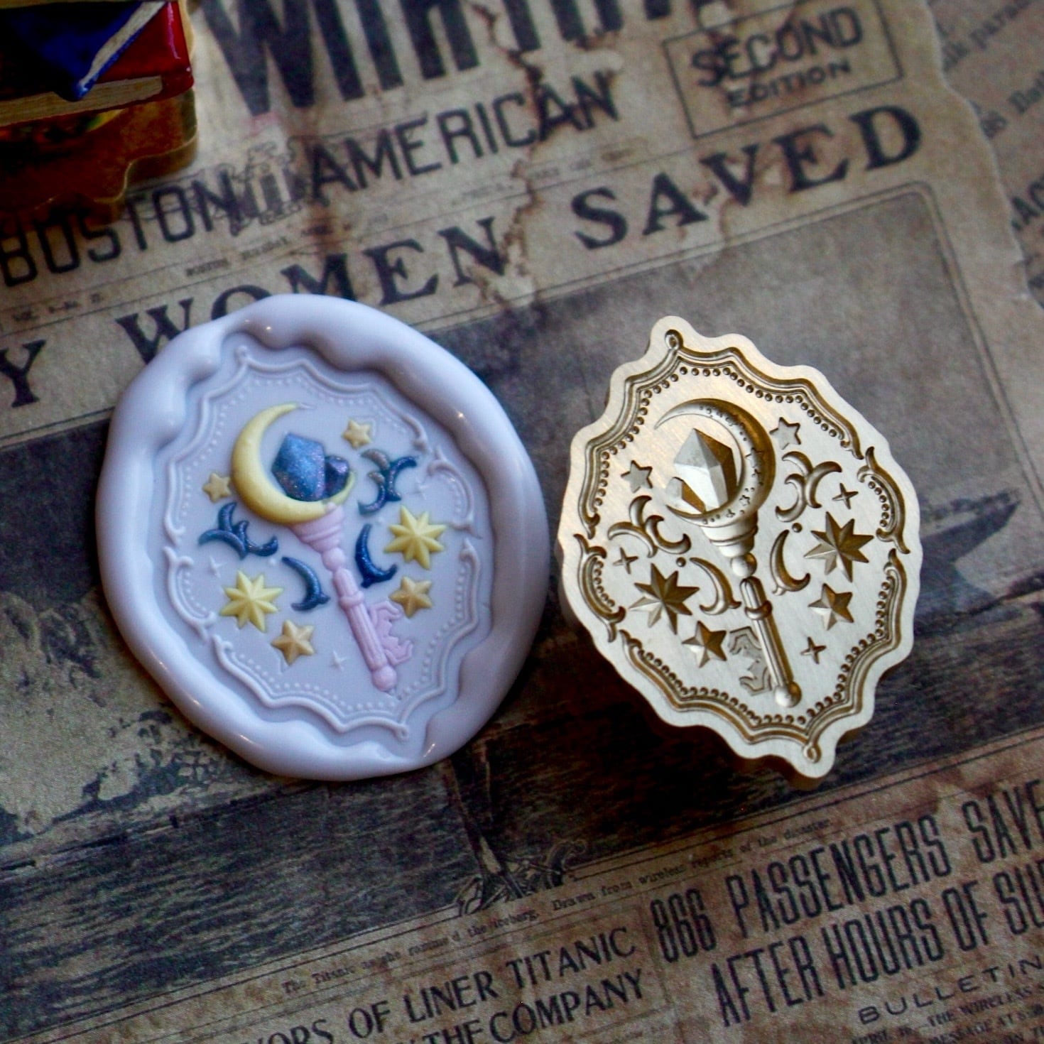 魔法コレクション】Wax Seal Stamp │ 魔法の鍵【28mm】 | シーリング